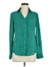 Express 100% Polyester Teal Long Sleeve Blouse Size S - photo 1