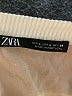 Zara 100% Cotton Color Block Ivory Jacket Size L - photo 6