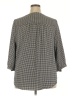Torrid 100% Polyester Houndstooth Black 3/4 Sleeve Blouse Size 2X Plus (2) - photo 2