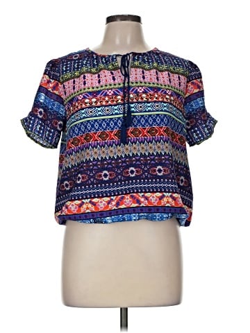 Life Style Short Sleeve Blouse (view 1)