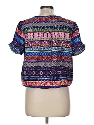 Life Style Short Sleeve Blouse (view 2)
