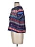 Life Style 100% Polyester Blue Short Sleeve Blouse Size M - photo 5