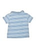 Rabbit Bear 100% Organic Cotton Stripes Blue Short Sleeve Button-Down Shirt 9-12 MO / 12 MO - photo 2