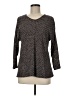Always Indigo Tweed Gray Pullover Sweater Size M - photo 1