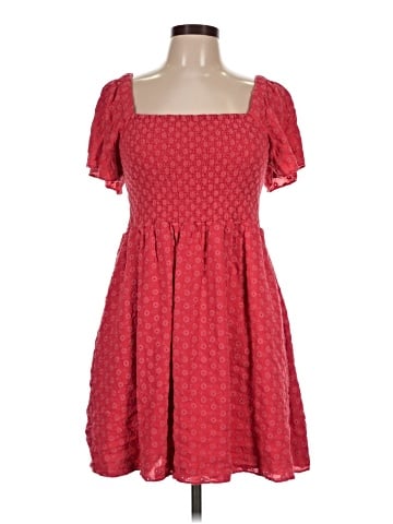 Madewell Eyelet Lucie Smocked Mini Dress (view 1)