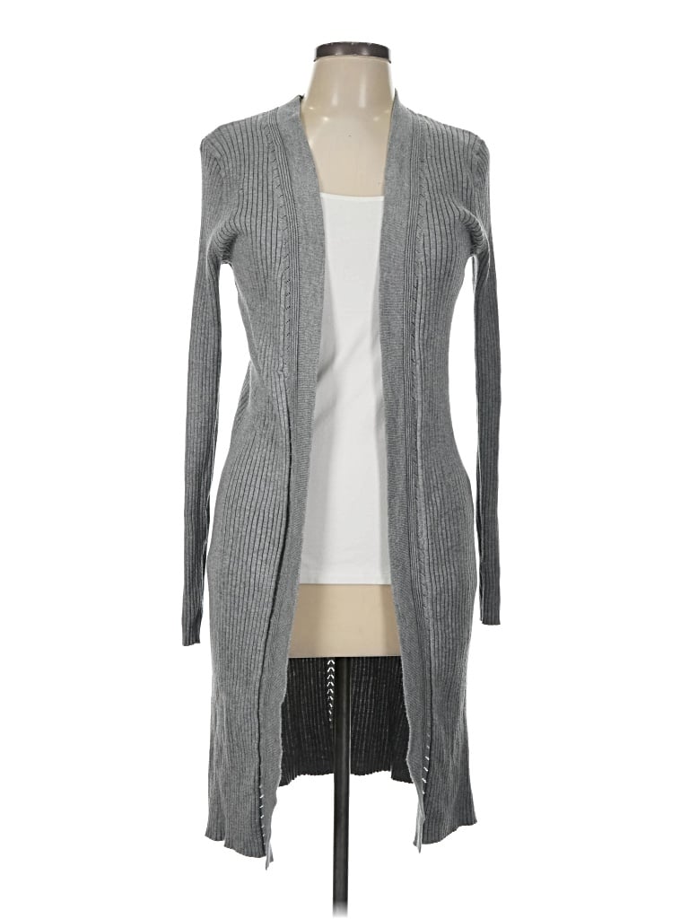 Pre-owned Time And Tru Cardigan Sweater In Gray