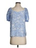 Talbots 100% Viscose Blue Short Sleeve Blouse Size S (petite) - photo 1