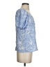 Talbots 100% Viscose Blue Short Sleeve Blouse Size S (petite) - photo 4