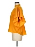 GB 100% Polyester Orange Short Sleeve Blouse Size M - photo 5