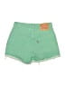 Levi's 100% Cotton Green Denim Shorts Size 27 waist - photo 2