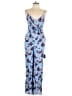 Lulus 100% Rayon Graphic Blue Jumpsuit Size XL - photo 1