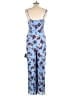 Lulus 100% Rayon Graphic Blue Jumpsuit Size XL - photo 2