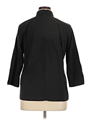 Lord & Taylor 3/4 Sleeve Button-Down Shirt (view 2)