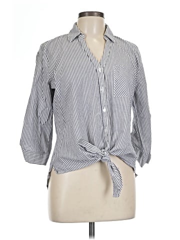 Fortune + Ivy 3/4 Sleeve Button-Down Shirt (view 1)