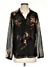 Daniel Rainn Floral Black Long Sleeve Blouse Size S - photo 1