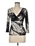 BCBGMAXAZRIA Black 3/4 Sleeve Top Size M - photo 1