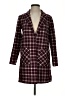Harlyn Plaid Burgundy Coat Size XS - photo 1
