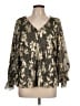 Vince Camuto Gold Long Sleeve Blouse Size L - photo 1