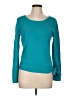 Pointelle Teal Pullover Sweater Size L - photo 1