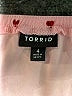 Torrid Hearts Pink 3/4 Sleeve Blouse Size 4X Plus (4) - photo 7