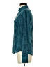 Express Design Studio Animal Print Teal Long Sleeve Blouse Size S - photo 5
