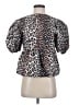 Unbranded 100% Polyester Animal Print Brown Short Sleeve Blouse Size S - photo 1