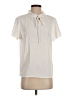 Lyaner 100% Polyester Ivory Short Sleeve Blouse Size S - photo 1