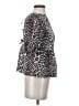 Unbranded 100% Polyester Animal Print Brown Short Sleeve Blouse Size S - photo 4