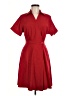 GOELIA Solid Red Casual Dress Size 6 - photo 1