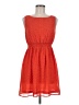 Fun2Fun 100% Polyester Hearts Orange Casual Dress Size M - photo 1
