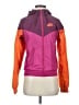 Nike 100% Polyester Color Block Purple Track Jacket Size S - photo 1