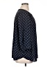 dalia 100% Polyester Polka Dots Blue 3/4 Sleeve Blouse Size 1X - photo 4