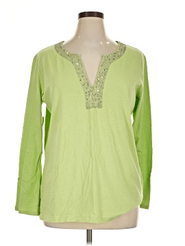 New York & Company Long Sleeve Henley (view 1)