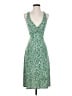 BCBGMAXAZRIA Paisley Green Cocktail Dress Size S - photo 1