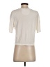 AB Color Block Ivory Short Sleeve Turtleneck Size S - photo 2
