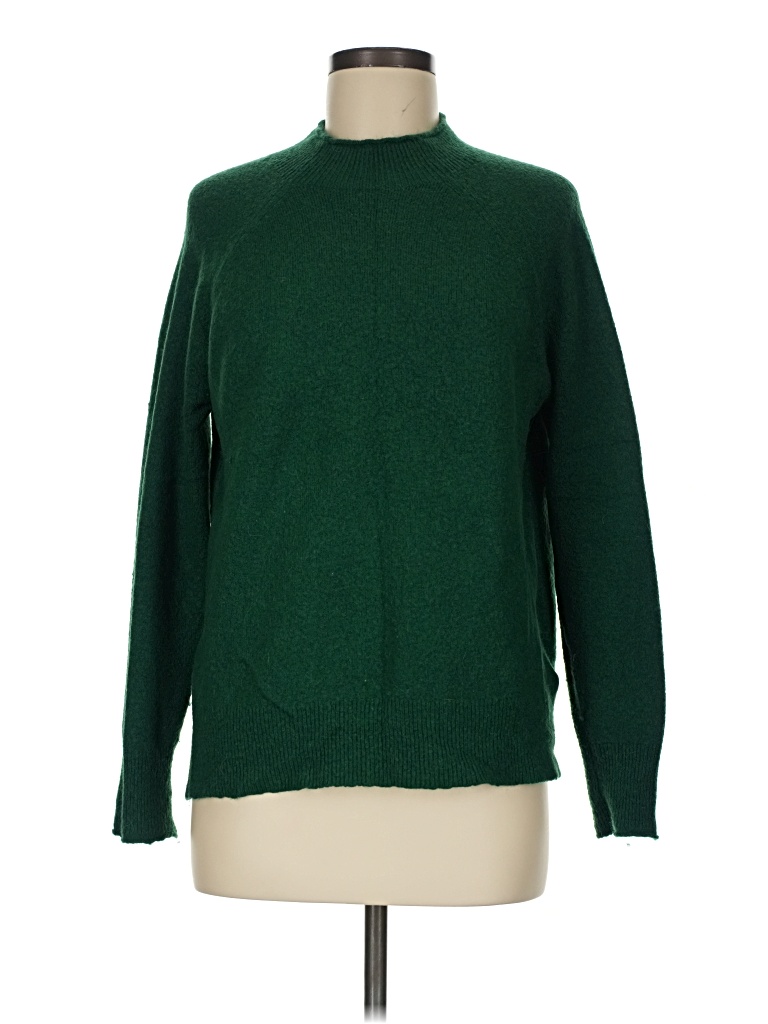 Pre-owned Jcrew Turtleneck Sweater In Green