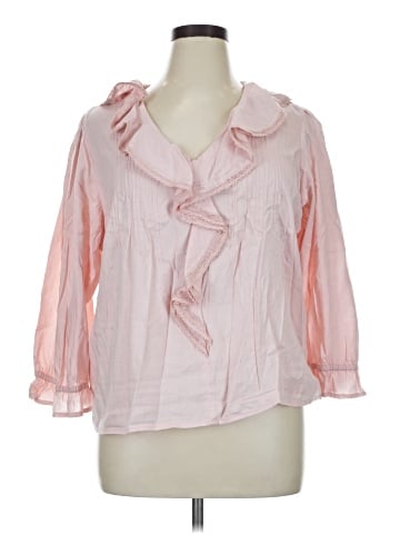 LC Lauren Conrad 3/4 Sleeve Blouse (view 1)