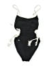 Robin Piccone Solid Black One Piece Swimsuit Size 6 - photo 1