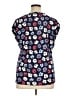 Anne Klein Floral Blue Short Sleeve Blouse Size XL - photo 2