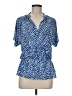 MICHAEL Michael Kors Blue Short Sleeve Blouse Size M - photo 1