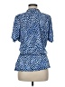 MICHAEL Michael Kors Blue Short Sleeve Blouse Size M - photo 2