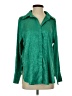 12th Tribe 100% Polyester Green Long Sleeve Blouse Size S - photo 1