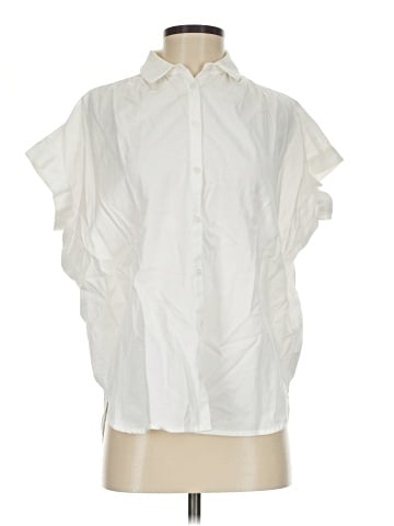 Madewell Central Shirt in Pure White (view 1)