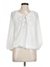 Max Studio 100% Polyester White 3/4 Sleeve Blouse Size L - photo 1
