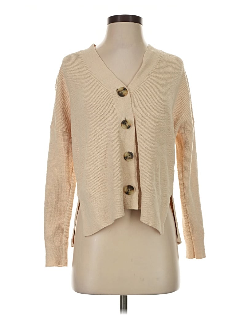 Pre-owned Madewell Cardigan Sweater In Tan