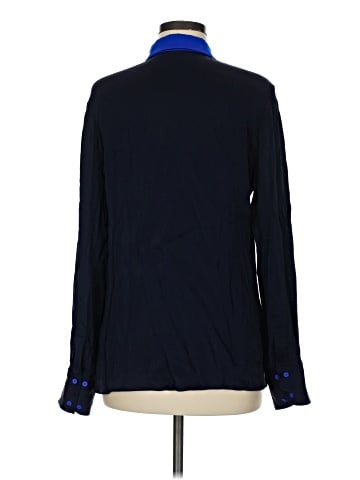Elie Tahari Long Sleeve Silk Top (view 2)
