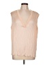 Vince. 100% Polyester Tan Sleeveless Blouse Size L - photo 1