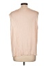 Vince. 100% Polyester Tan Sleeveless Blouse Size L - photo 2