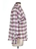 Sandra Ingrish Checkered-gingham Purple Long Sleeve Button-Down Shirt Size L - photo 4