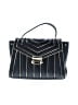 MICHAEL Michael Kors 100% Leather Stripes Black Blue Leather Satchel One size - photo 1